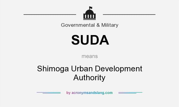 What does SUDA mean? It stands for Shimoga Urban Development Authority