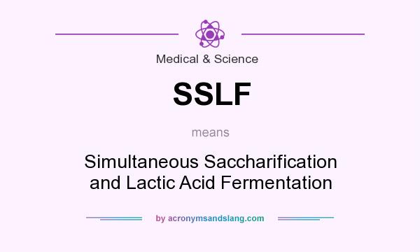What does SSLF mean? It stands for Simultaneous Saccharification and Lactic Acid Fermentation