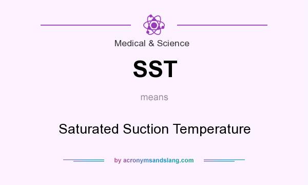 What does SST mean? It stands for Saturated Suction Temperature