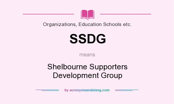 What does SSDG mean? It stands for Shelbourne Supporters Development Group