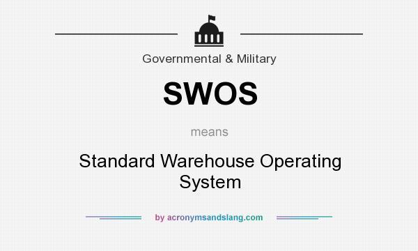 What does SWOS mean? It stands for Standard Warehouse Operating System