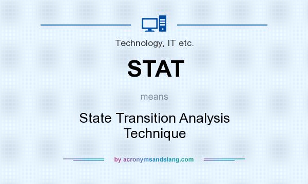 What does STAT mean? It stands for State Transition Analysis Technique