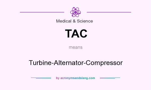 What does TAC mean? It stands for Turbine-Alternator-Compressor