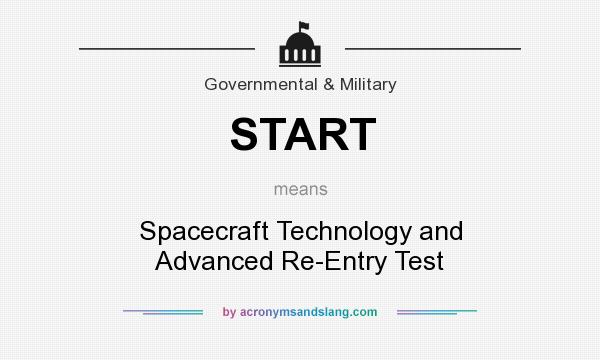 What does START mean? It stands for Spacecraft Technology and Advanced Re-Entry Test