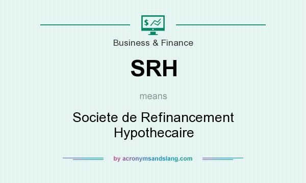 What does SRH mean? It stands for Societe de Refinancement Hypothecaire