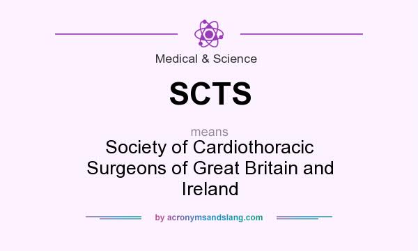 What does SCTS mean? It stands for Society of Cardiothoracic Surgeons of Great Britain and Ireland
