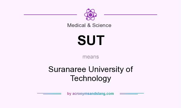 What does SUT mean? It stands for Suranaree University of Technology