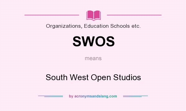 What does SWOS mean? It stands for South West Open Studios