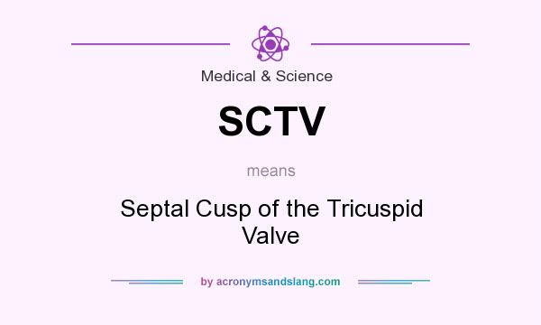 What does SCTV mean? It stands for Septal Cusp of the Tricuspid Valve