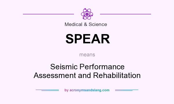 What does SPEAR mean? It stands for Seismic Performance Assessment and Rehabilitation