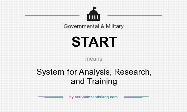 What does START mean? It stands for System for Analysis, Research, and Training