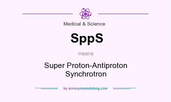 What does SppS mean? It stands for Super Proton-Antiproton Synchrotron