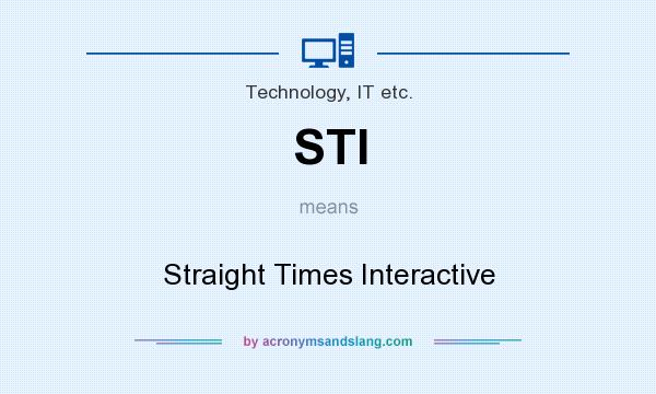 What does STI mean? It stands for Straight Times Interactive