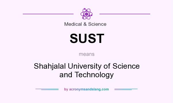 What does SUST mean? It stands for Shahjalal University of Science and Technology