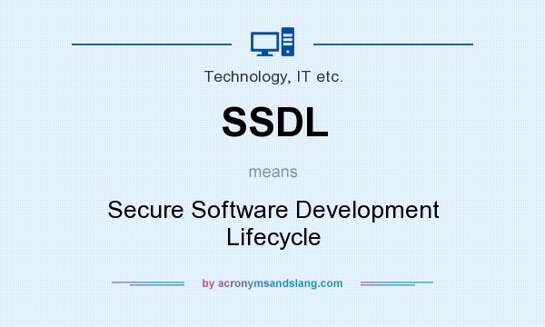 What does SSDL mean? It stands for Secure Software Development Lifecycle