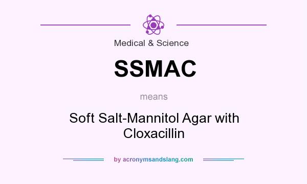 What does SSMAC mean? It stands for Soft Salt-Mannitol Agar with Cloxacillin