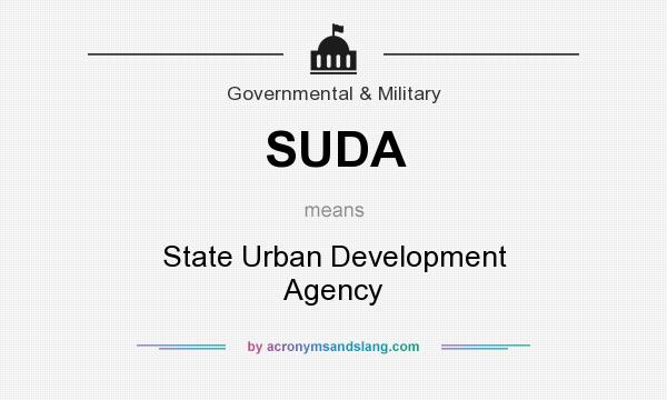What does SUDA mean? It stands for State Urban Development Agency