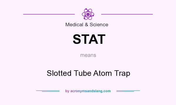 What does STAT mean? It stands for Slotted Tube Atom Trap