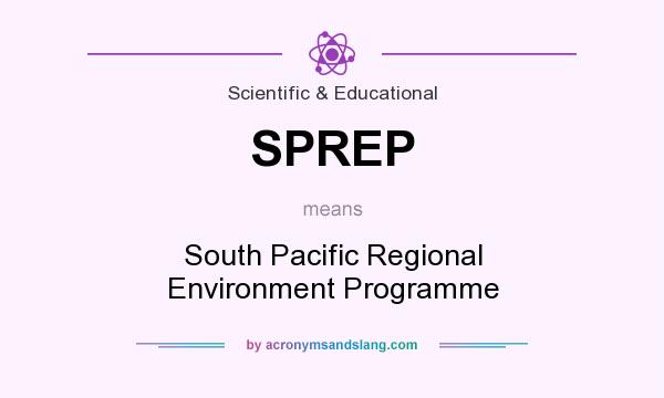 What does SPREP mean? It stands for South Pacific Regional Environment Programme