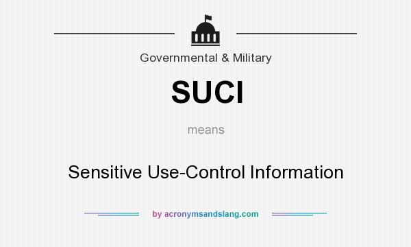 What does SUCI mean? It stands for Sensitive Use-Control Information