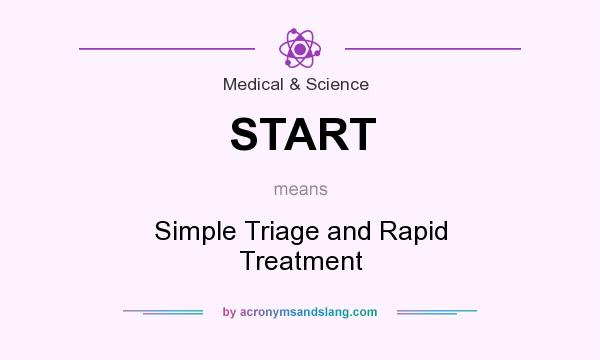What does START mean? It stands for Simple Triage and Rapid Treatment