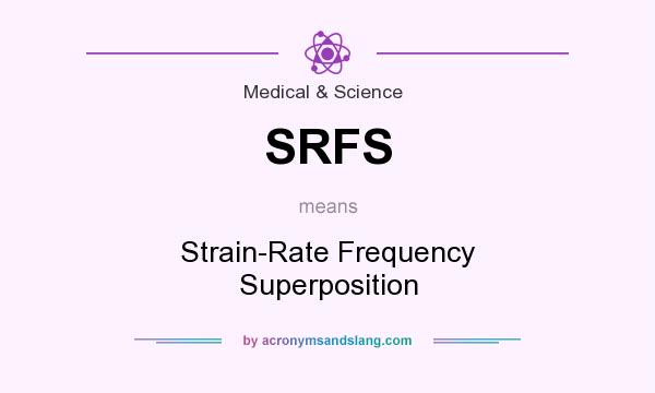 What does SRFS mean? It stands for Strain-Rate Frequency Superposition
