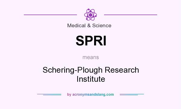 What does SPRI mean? It stands for Schering-Plough Research Institute