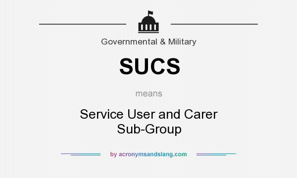 What does SUCS mean? It stands for Service User and Carer Sub-Group