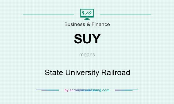 What does SUY mean? It stands for State University Railroad