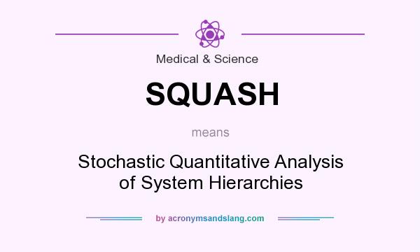 What does SQUASH mean? It stands for Stochastic Quantitative Analysis of System Hierarchies