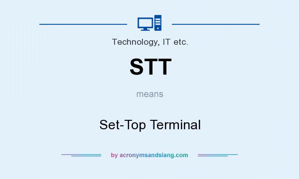 What does STT mean? It stands for Set-Top Terminal
