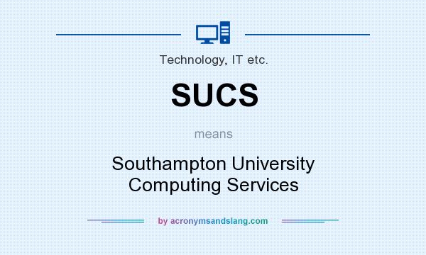What does SUCS mean? It stands for Southampton University Computing Services