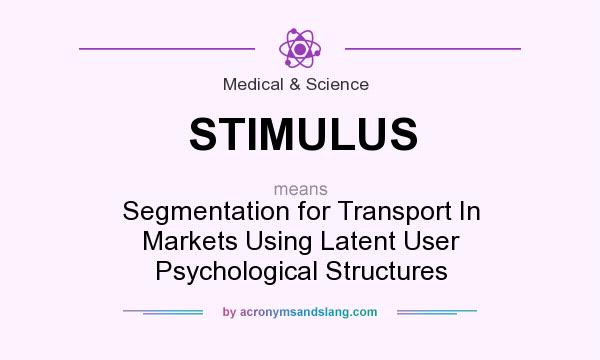 What does STIMULUS mean? It stands for Segmentation for Transport In Markets Using Latent User Psychological Structures