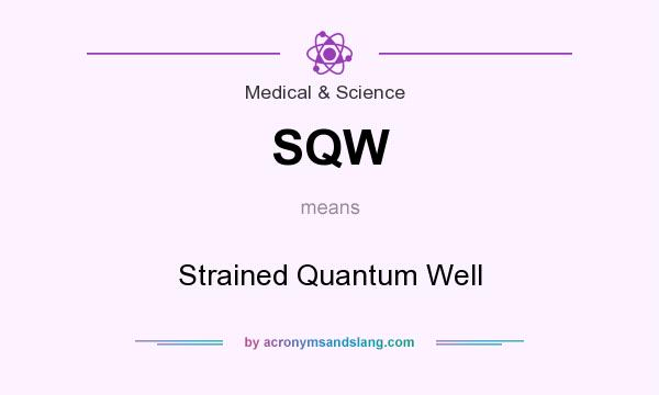 What does SQW mean? It stands for Strained Quantum Well