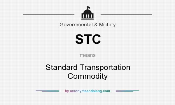 What does STC mean? It stands for Standard Transportation Commodity