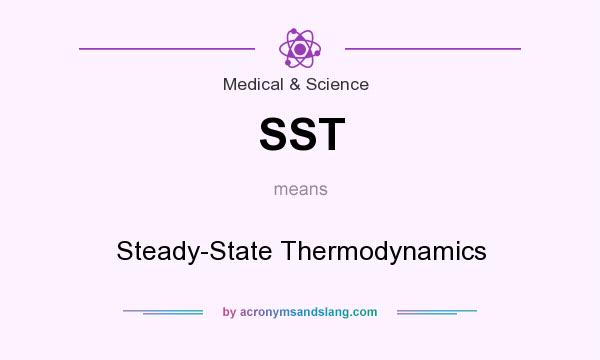What does SST mean? It stands for Steady-State Thermodynamics
