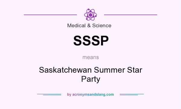 What does SSSP mean? It stands for Saskatchewan Summer Star Party