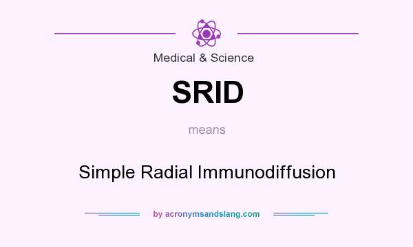 What does SRID mean? It stands for Simple Radial Immunodiffusion