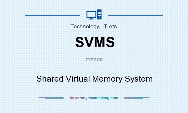 What does SVMS mean? It stands for Shared Virtual Memory System