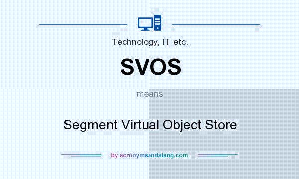 What does SVOS mean? It stands for Segment Virtual Object Store