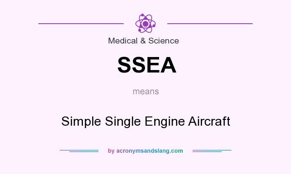 What does SSEA mean? It stands for Simple Single Engine Aircraft