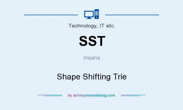 What does SST mean? It stands for Shape Shifting Trie