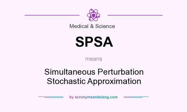 What does SPSA mean? It stands for Simultaneous Perturbation Stochastic Approximation