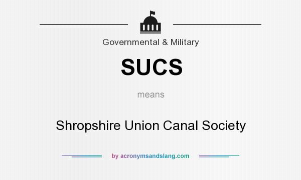 What does SUCS mean? It stands for Shropshire Union Canal Society