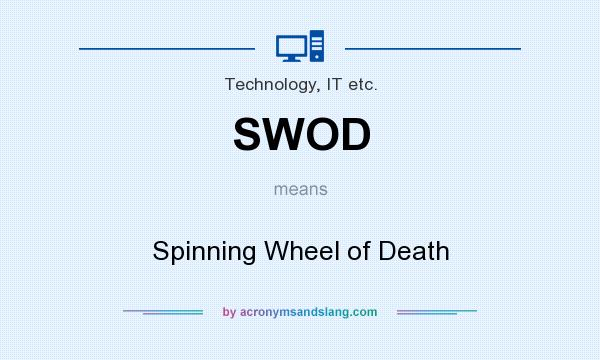 What does SWOD mean? It stands for Spinning Wheel of Death