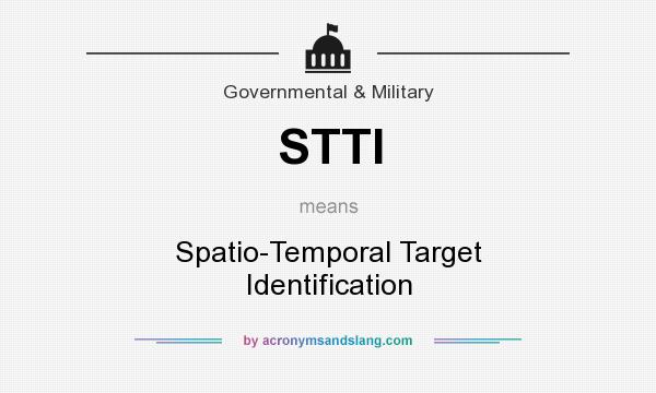 What does STTI mean? It stands for Spatio-Temporal Target Identification