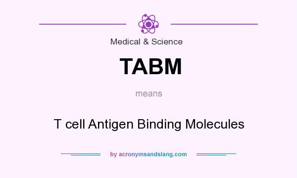 What does TABM mean? It stands for T cell Antigen Binding Molecules