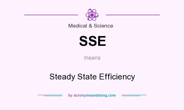 What does SSE mean? It stands for Steady State Efficiency