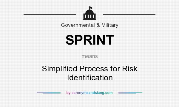 What does SPRINT mean? It stands for Simplified Process for Risk Identification