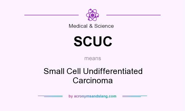 What does SCUC mean? It stands for Small Cell Undifferentiated Carcinoma